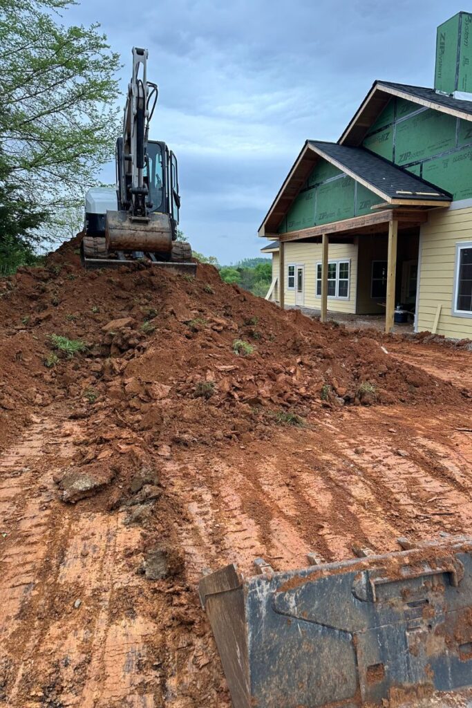 residential excavation operation in Knoxville TN