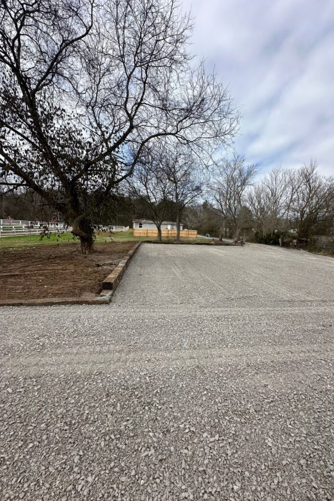 land grading in driveway