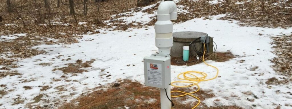 septic heater install to prevent frozen septic